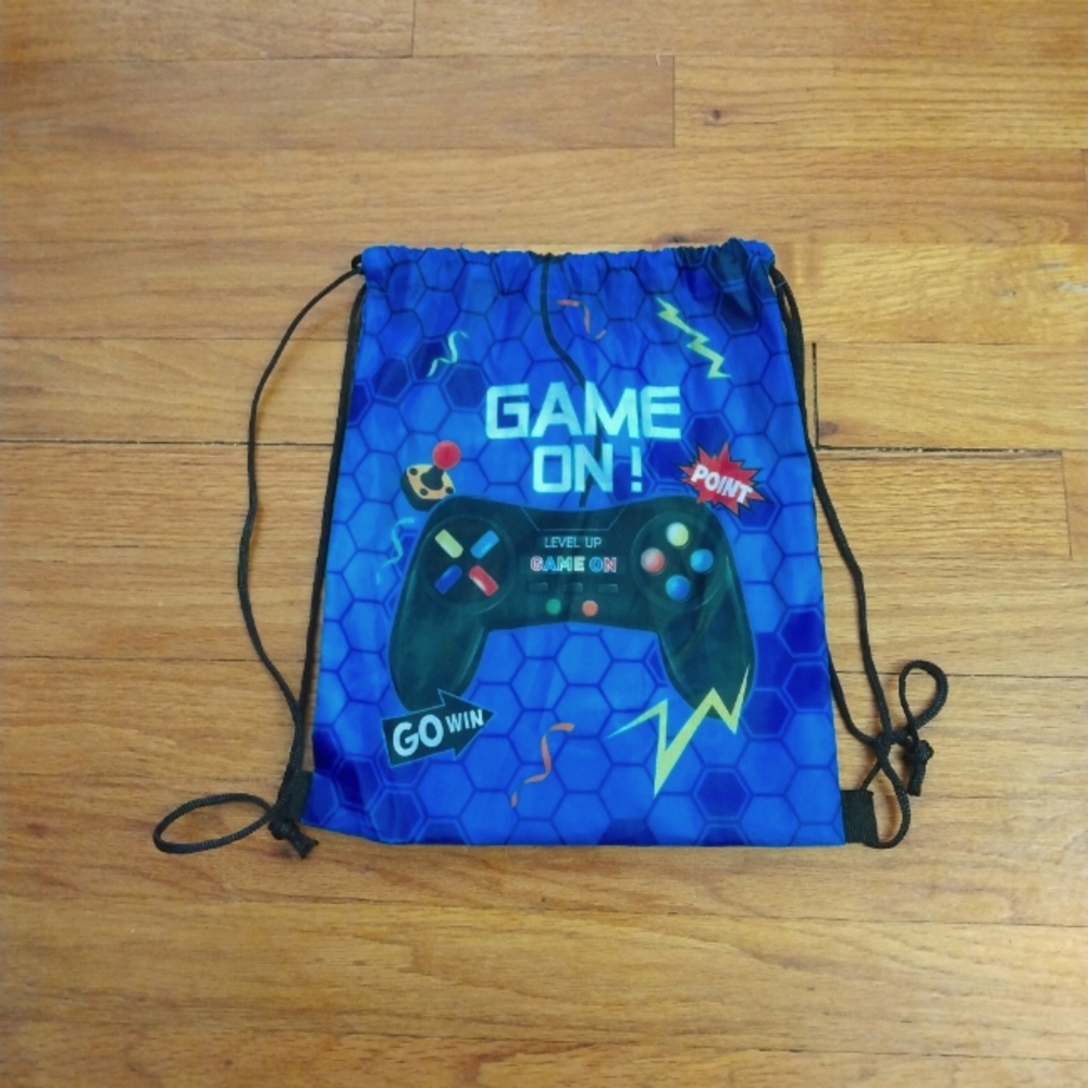 3/$10 🌟 NEW Kids Boys Game On Remote Control Drawstring Backpack Bag